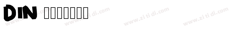 DIN med字体转换
